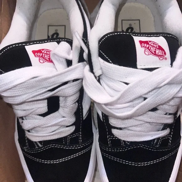 Vans Black and White Platform Old Skool Sneakers - Picture 2 of 5